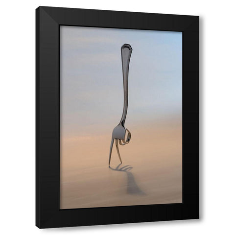 The Walker Black Modern Wood Framed Art Print by Caballero, David