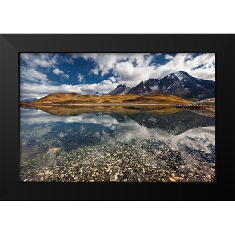 ...Illusoriness... Black Modern Wood Framed Art Print by Shcherbina, Valeriy
