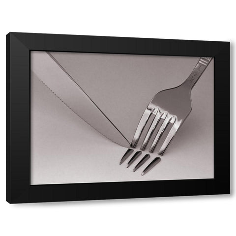 Anxiety Black Modern Wood Framed Art Print by Caballero, David