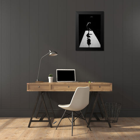 Edgar The Great Ii. Black Modern Wood Framed Art Print by Kravanja, Jure