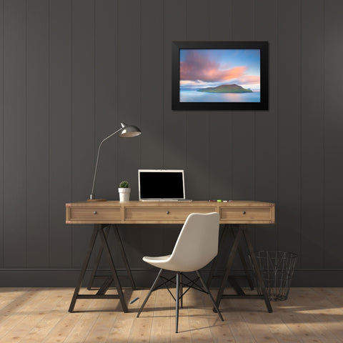 Hestur Black Modern Wood Framed Art Print by Coppari, Claudio