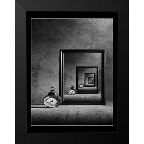 The Eternity Black Modern Wood Framed Art Print by Ivanova, Victoria