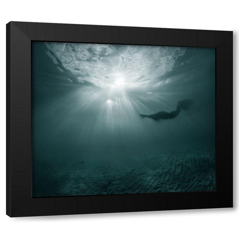 They Exist Black Modern Wood Framed Art Print by Narchuk, Andrey