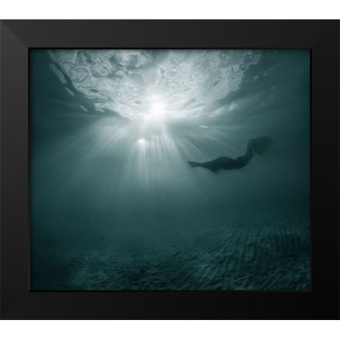 They Exist Black Modern Wood Framed Art Print by Narchuk, Andrey