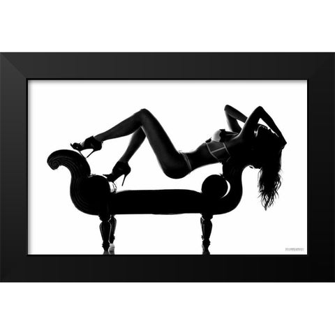 Kinky Boots Black Modern Wood Framed Art Print by Scharrenbroich, Marcus