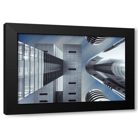 Symbiosis Black Modern Wood Framed Art Print by Jonkman, Gerard