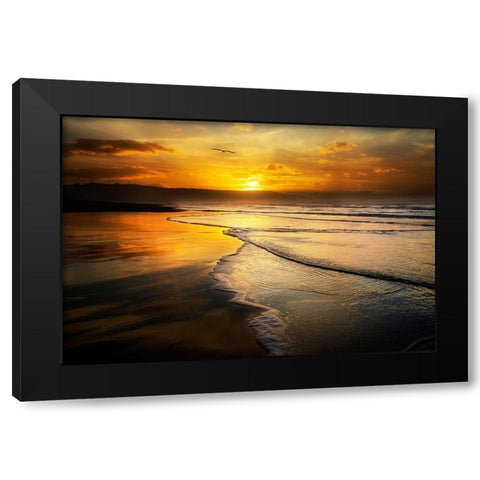 Xago Black Modern Wood Framed Art Print by C. Lobato, Jose