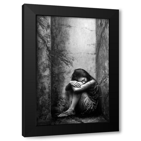 Life Goes On Black Modern Wood Framed Art Print by Kisworo, Sebastian