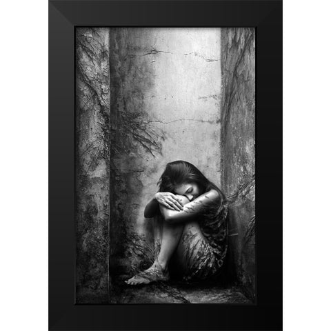 Life Goes On Black Modern Wood Framed Art Print by Kisworo, Sebastian