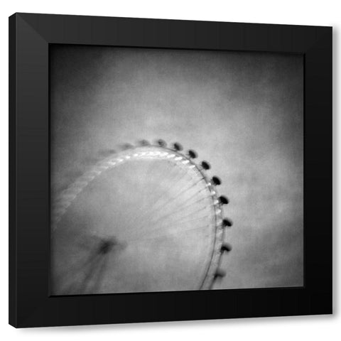 Spinning Round Black Modern Wood Framed Art Print with Double Matting by Bagiatis, Vangelis