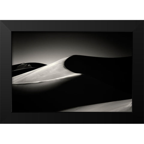 Dune Black Modern Wood Framed Art Print by Kravanja, Jure