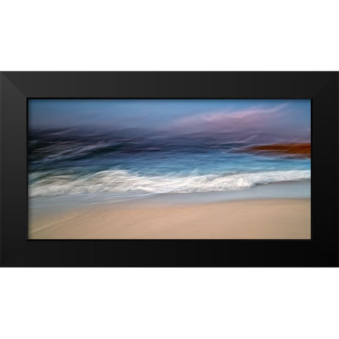 The Wind Black Modern Wood Framed Art Print by Pascual Buye, Santiago