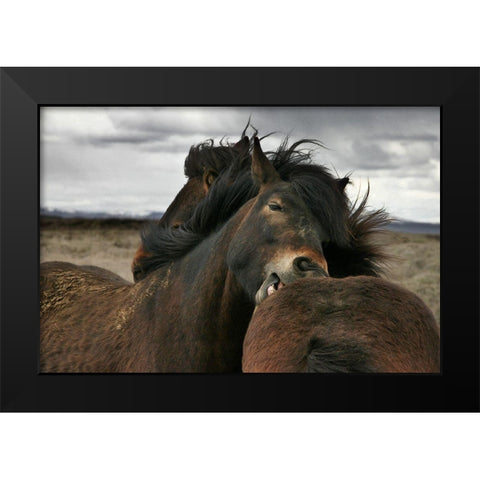 Close Black Modern Wood Framed Art Print by Ingibergsson, Bragi