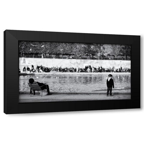 No Comment Black Modern Wood Framed Art Print by Vigoureux, Guillaume