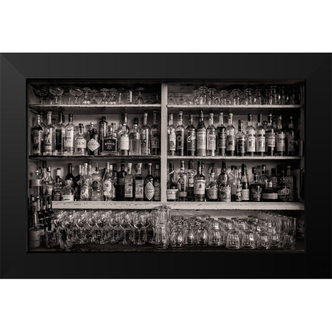 Seattle Black Modern Wood Framed Art Print by Klein, Kurt