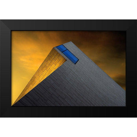 Golden Glow Black Modern Wood Framed Art Print by Claes, Gilbert