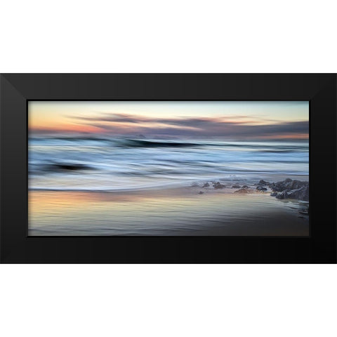 Mar De Suavidades Black Modern Wood Framed Art Print by Pascual Buye, Santiago