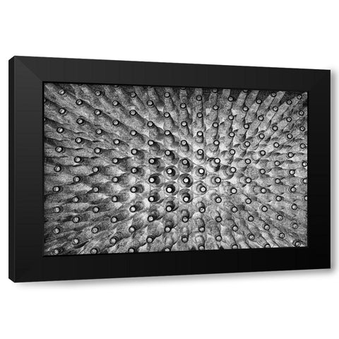 Crowded Black Modern Wood Framed Art Print by Mitalapo