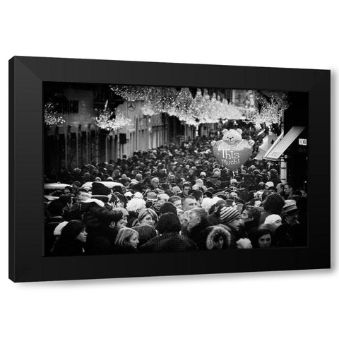 I Love You This Much! Black Modern Wood Framed Art Print with Double Matting by Grambone, Antonio