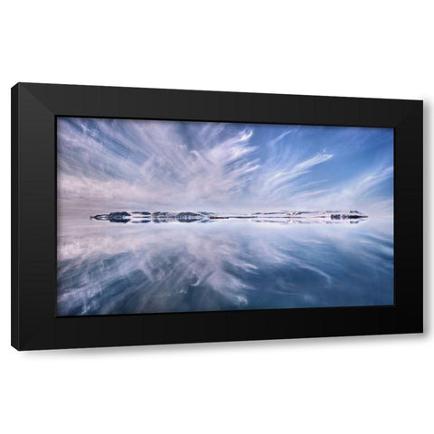 Only A Beautiful Artic Day Black Modern Wood Framed Art Print with Double Matting by Schweiger, Christian