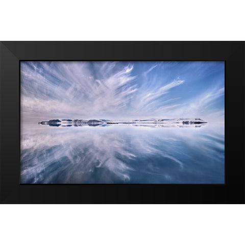 Only A Beautiful Artic Day Black Modern Wood Framed Art Print by Schweiger, Christian