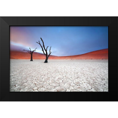 Mist Over Deadvlei Black Modern Wood Framed Art Print by Mcrae, Ben
