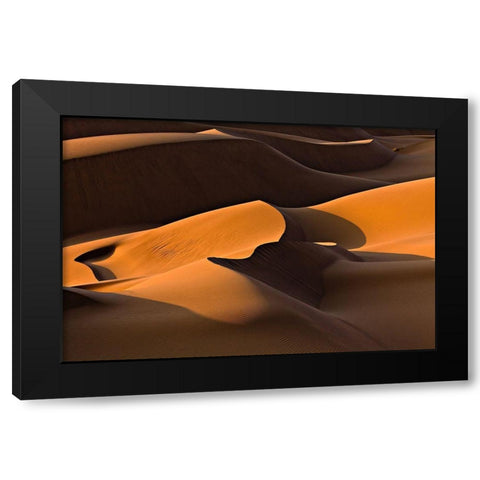 Morning Light Black Modern Wood Framed Art Print by Momeni, Mohammadreza