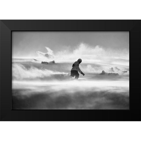 For Strong Only... Black Modern Wood Framed Art Print by Svoboda MQEP, Peter