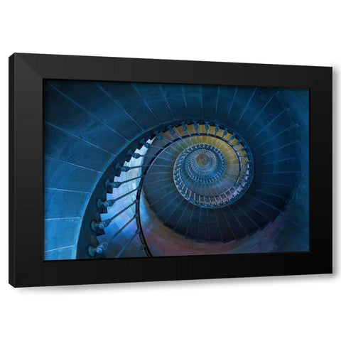Caracol Black Modern Wood Framed Art Print by Ferreira, Remi