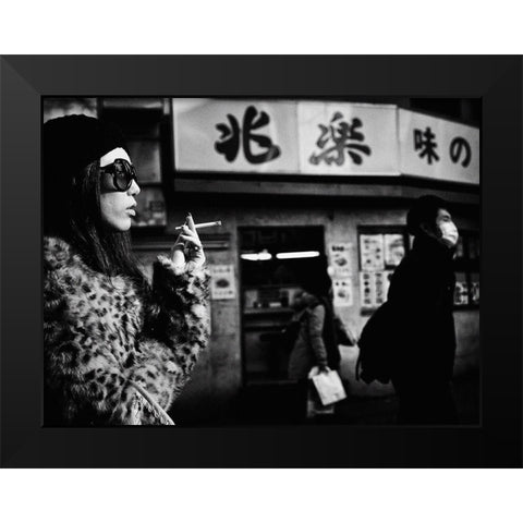 Untitled Black Modern Wood Framed Art Print by Suzuki, Tatsuo
