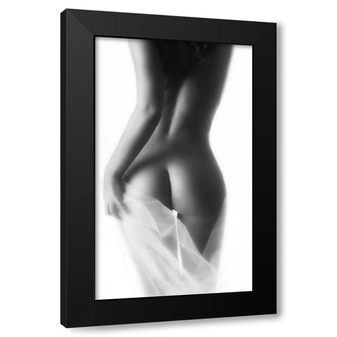 Derriere Black Modern Wood Framed Art Print with Double Matting by Naman, David