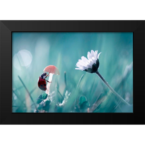 Speed Dating Black Modern Wood Framed Art Print by Bravin, Fabien