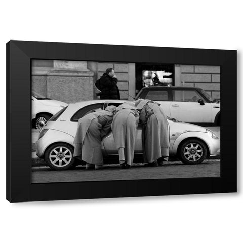 Vatican Council Black Modern Wood Framed Art Print by Juliusfrumble