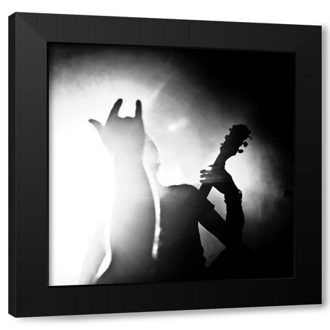 Mandragora Black Modern Wood Framed Art Print with Double Matting by Klimonova, Veronika