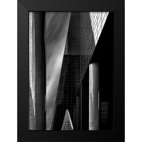 Architecture Is Frozen Music ... (1) Black Modern Wood Framed Art Print by Depaepe, Yvette