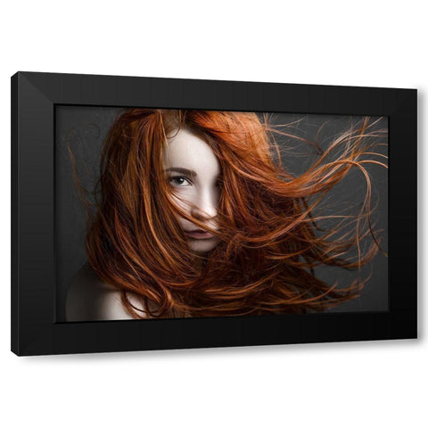 Untitled Black Modern Wood Framed Art Print with Double Matting by Malikov, Alex