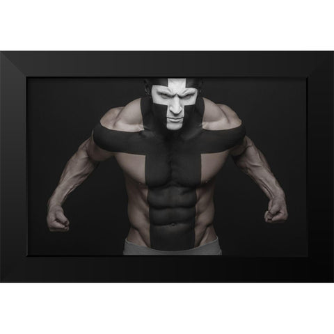 *** Black Modern Wood Framed Art Print by Malikov, Alex