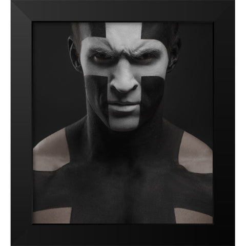 Untitled Black Modern Wood Framed Art Print by Malikov, Alex