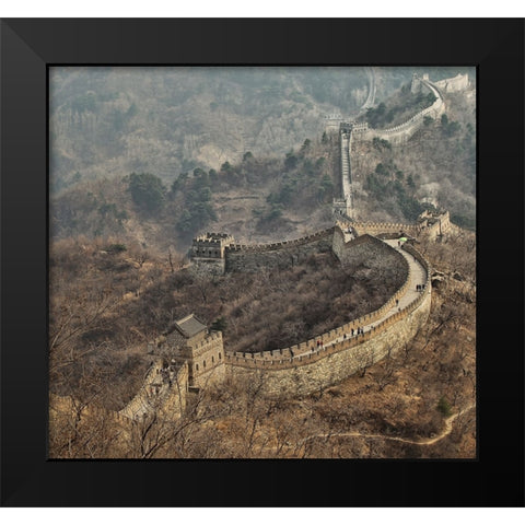 Early Spring In Mutianyu Black Modern Wood Framed Art Print by Tjandra, C.S.