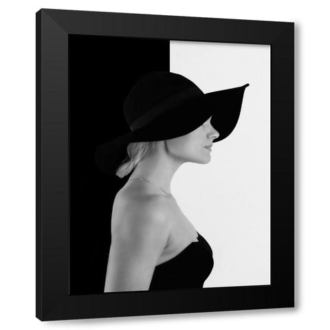 Black Black Modern Wood Framed Art Print with Double Matting by Mathiesen, Kent