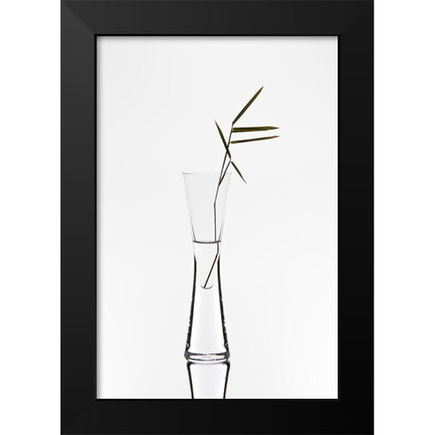 Bamboo Black Modern Wood Framed Art Print by Pabst, Christian