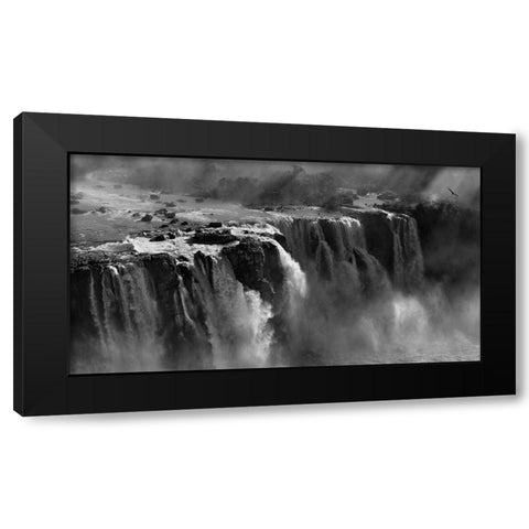 Demonstration Of Power Black Modern Wood Framed Art Print with Double Matting by Zhang, Zan