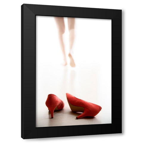 Fashion Black Modern Wood Framed Art Print with Double Matting by Williama