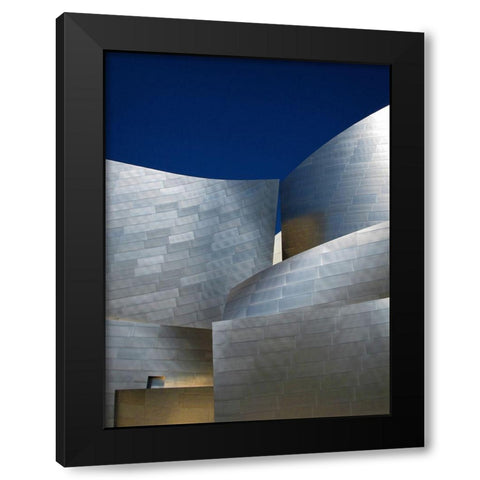 Overtures Black Modern Wood Framed Art Print with Double Matting by Guillemot, Mathilde