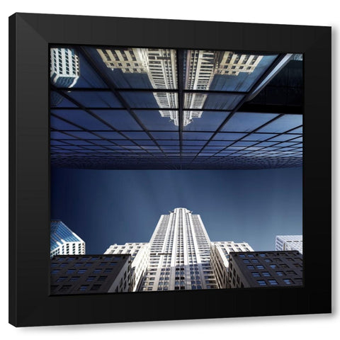 The star of Lexington Black Modern Wood Framed Art Print with Double Matting by Del Grosso, Sebastien