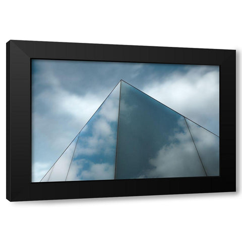 Skyreflect Black Modern Wood Framed Art Print with Double Matting by Claes, Gilbert