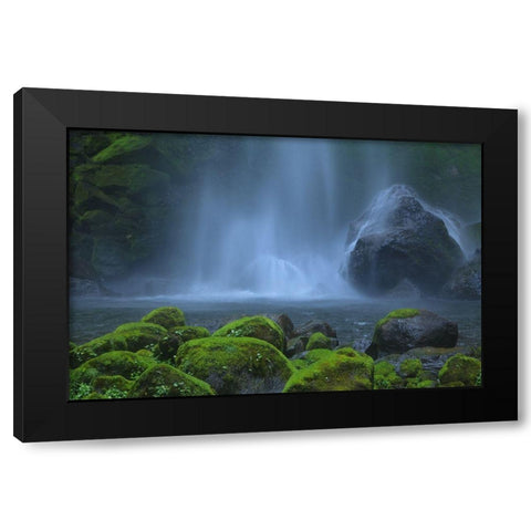 Dancing Fairies Black Modern Wood Framed Art Print with Double Matting by Zeng, Hong