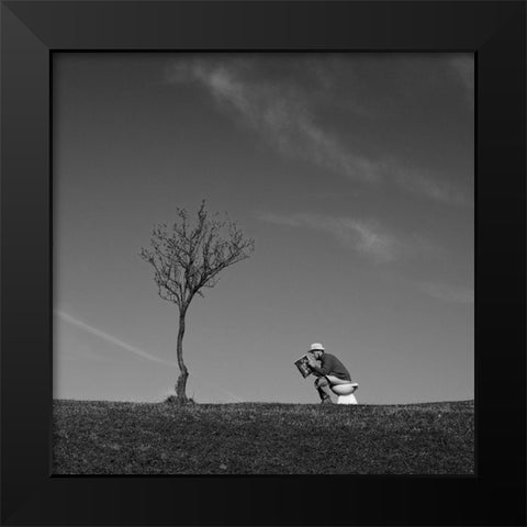 Inspiration Black Modern Wood Framed Art Print by Ferrara, Carlo