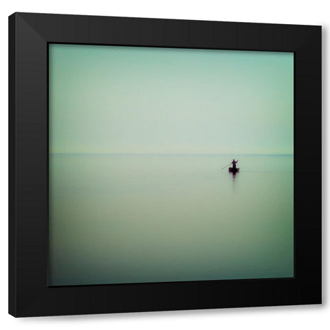 Echoes Of Silence ... Black Modern Wood Framed Art Print with Double Matting by Abdulazim, Ahmed