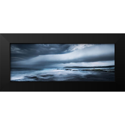 Witness Black Modern Wood Framed Art Print by Zhang, Joshua